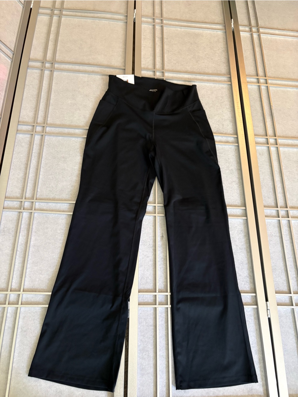 Jockey Black Wide-Leg Stretch Joggers